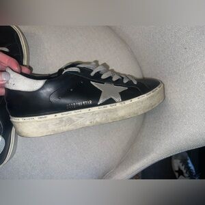 Black Golden Goose Hi Star Platform Sneaker